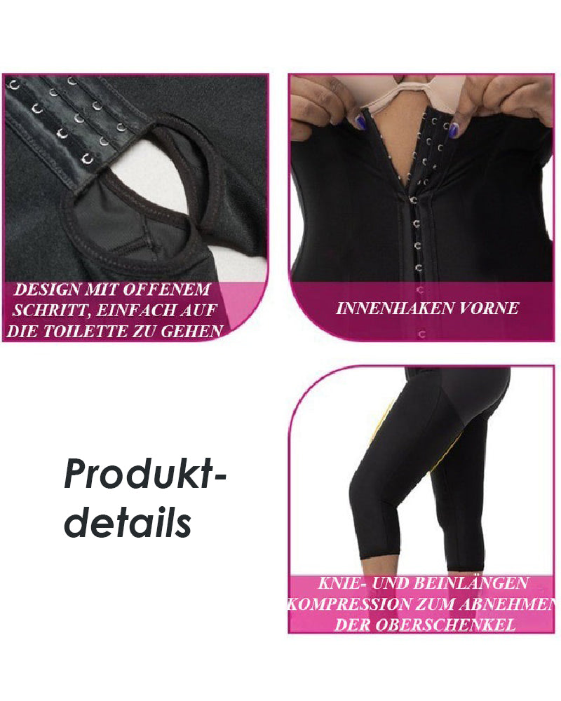 Shapshe® Feste Kompressions Ganzkörper Shaper Bodys in der Mitte des Oberschenkels