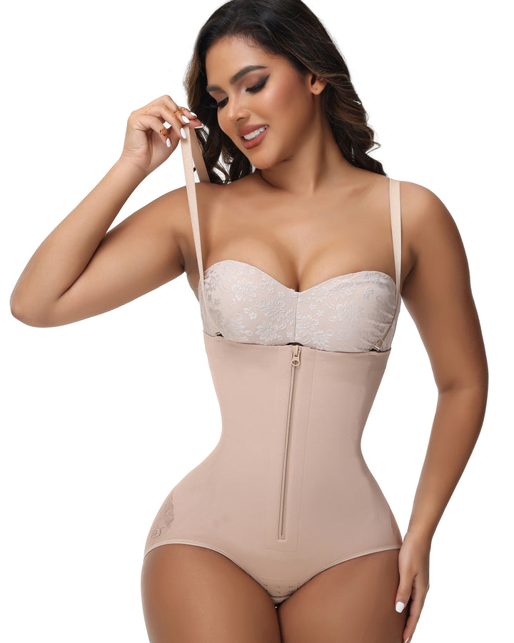 Shapshe® Hohe Kompression Po Lift Reißverschluss Miederhosen Bauchweg Figurformende Unterwäsche