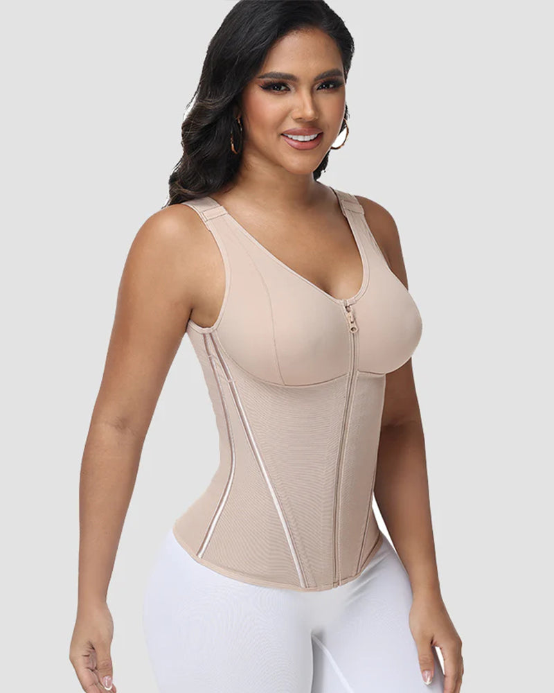 Shapshe® Tummy Control Waist Trainer Vest with Padded Bra