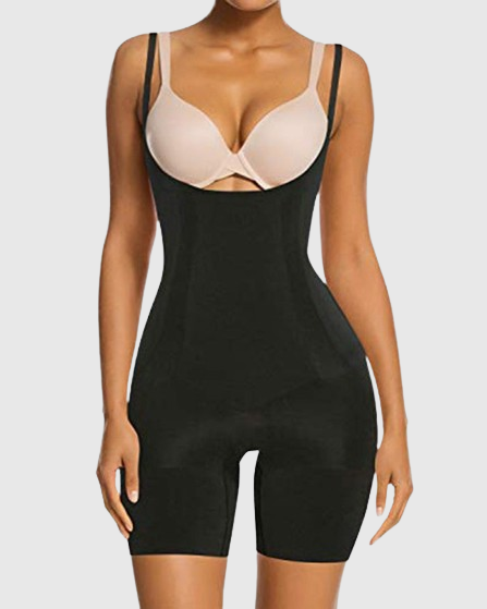 Shapewear für Frauen Bauchkontrolle Offene Brust Oberschenkel Schlankerer Body Shaper
