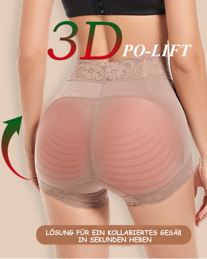 Shapshe® Klassischer Damen Körperformer mit Spitze Po-Lifter Bauchweg Unterwäsche Höschen Glättungs Slip
