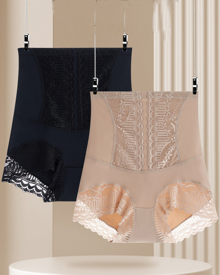 Damen Hoher Taille Nahtlos Anti-Rolling Slip Bauchweg Postpartale Formende Unterwäsche