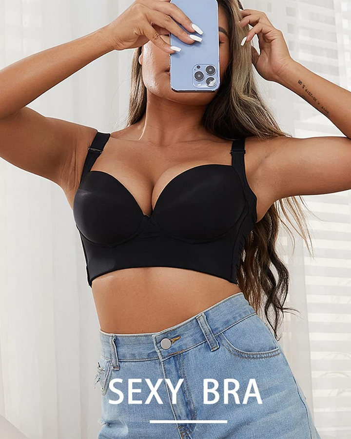 Shapshe® Push Up BH mit Tiefen Körbchen und Vollständiger Rückenabdeckung