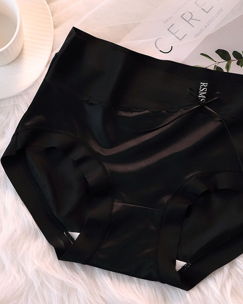 Luxuriöses Satin Höschen mit hoher Taille und Bauchkontrolle