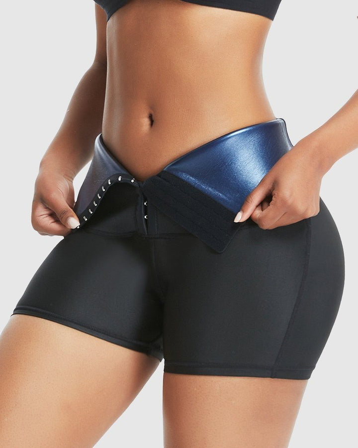 Thermo Schlankheits Shorts mit hoher Taille Baunchweg