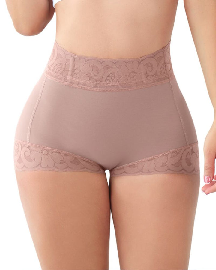 Shapshe® Klassischer Damen Körperformer mit Spitze Po-Lifter Bauchweg Unterwäsche Höschen Glättungs Slip