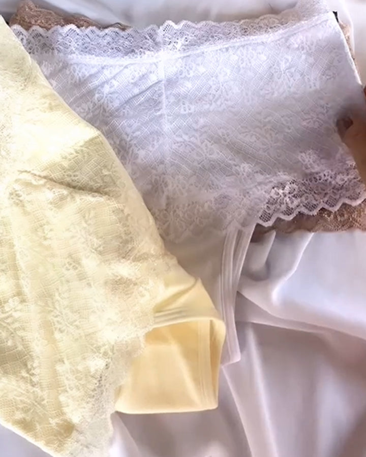 Spitzen Höschen mit Mittelhoher Taille und Unterwäsche Breifs