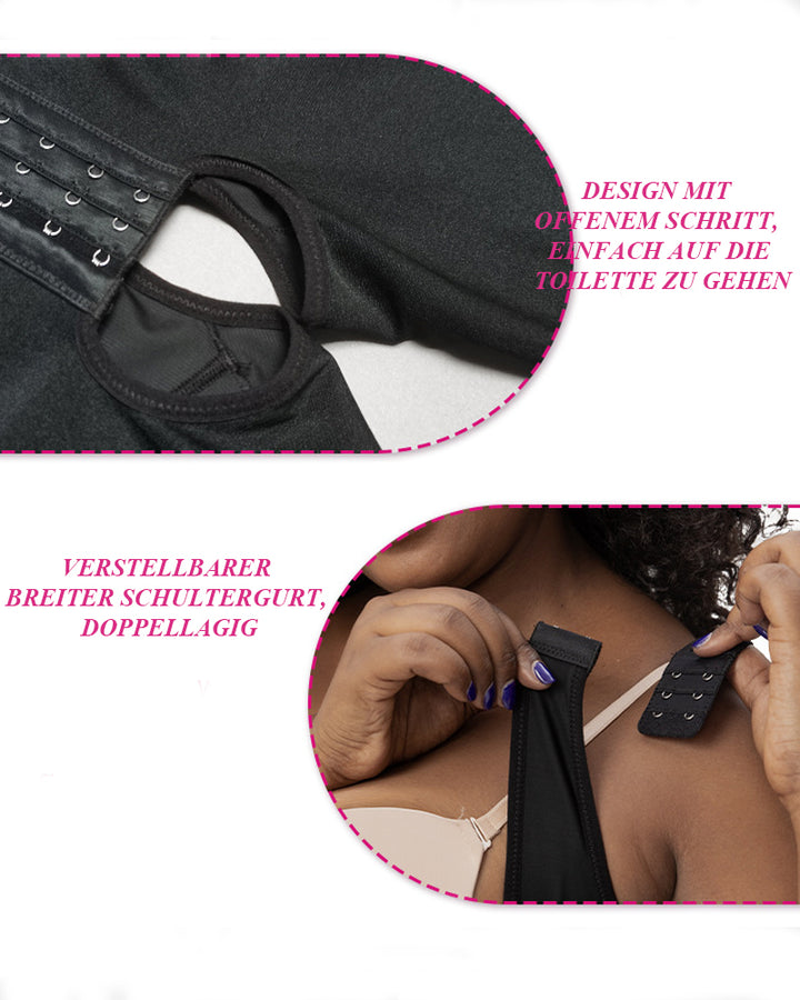 Shapshe® Feste Kompressions Ganzkörper Shaper Bodys in der Mitte des Oberschenkels