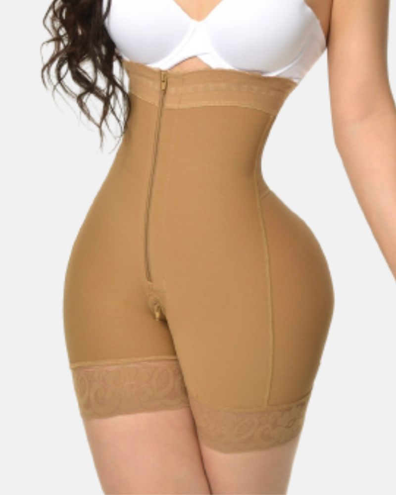 Shapshe® Fajas Colombianas Kompressions Shapewear Offene Brust Bauchkontrolle mit Reißverschluss