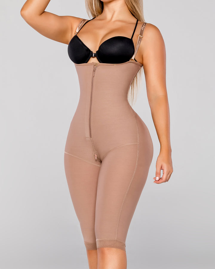 Shapshe® Bauchweg Unsichtbarer Reißverschluss Faja Offenen Brüsten Dünnen Trägern Shapewear