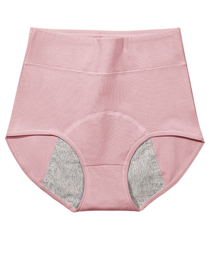 Perioden Anti-Seiten-Leckage Atmungsaktive Reiner Baumwolle Hoher Taille Unterwäsche
