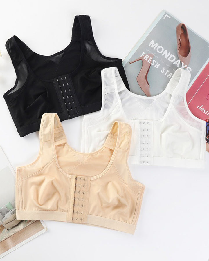 Damen BH mit Vorderverschluss und verstellbaren Schultergurten