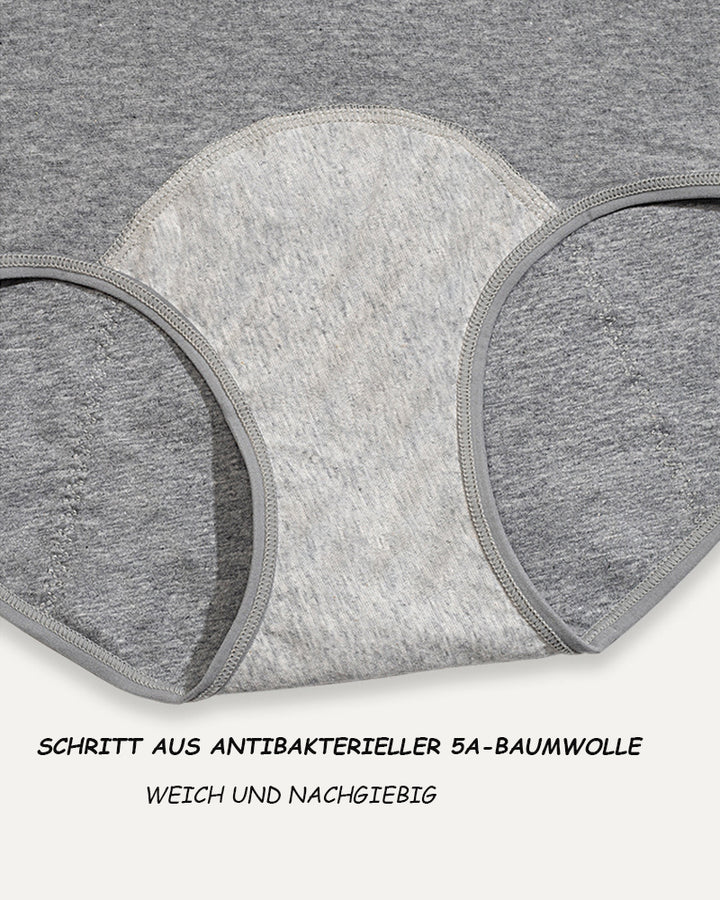 Perioden Anti-Seiten-Leckage Atmungsaktive Reiner Baumwolle Hoher Taille Unterwäsche