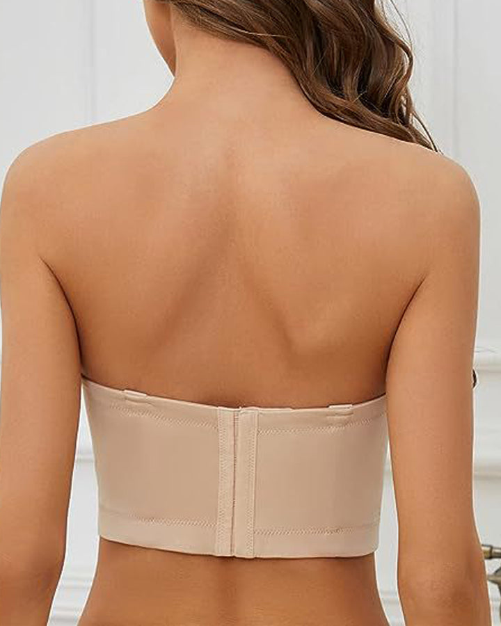 Nahtlose Multiway niedrigem Rücken Rutschfest Push up vollständige Abdeckung BH