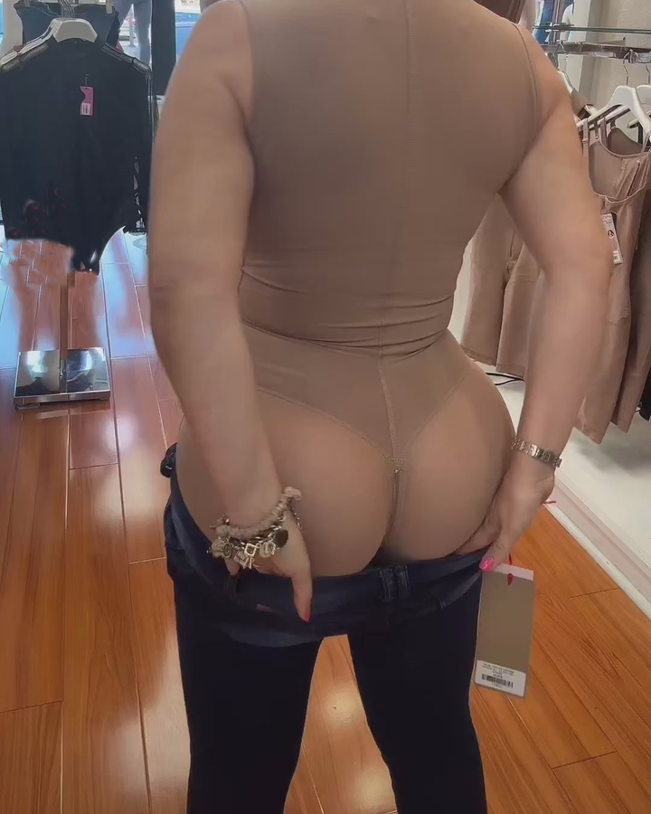 Shapshe® Fajas Shapewear Bodys mit offener Brust und Bauchweg verstellbar Body Shaper mit Reißverschluss