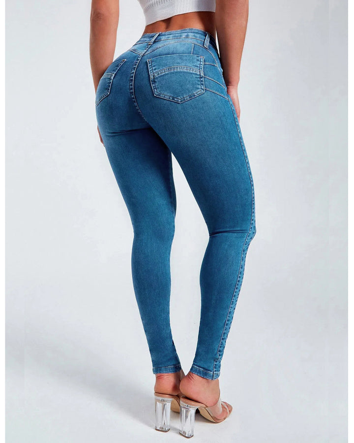 Damen Skinny Slim Fit Stretch Denim Jeans