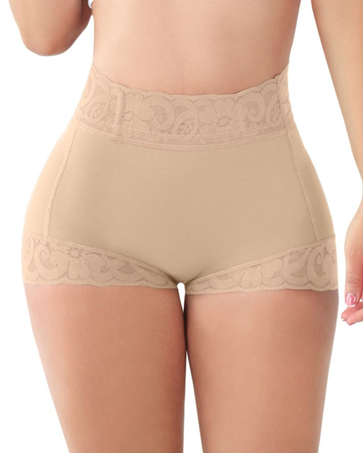 Shapshe® Klassischer Damen Körperformer mit Spitze Po-Lifter Bauchweg Unterwäsche Höschen Glättungs Slip