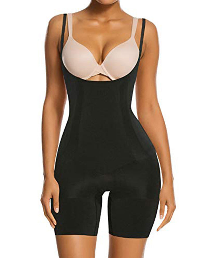Shapewear für Frauen Bauchkontrolle Offene Brust Oberschenkel Schlankerer Body Shaper