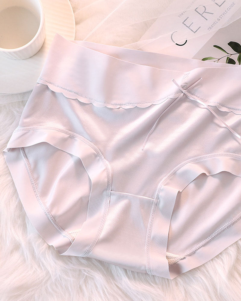 Luxuriöses Satin Höschen mit hoher Taille und Bauchkontrolle