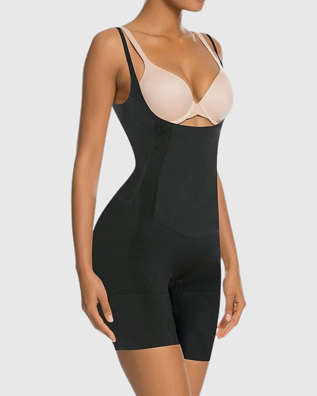 Shapewear für Frauen Bauchkontrolle Offene Brust Oberschenkel Schlankerer Body Shaper