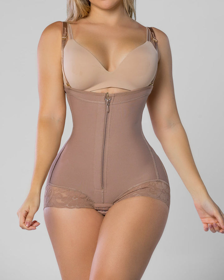 Shapshe® Bauchkontrolle Faja Body Korsett Shaper Offener Busen mit Reißverschluss