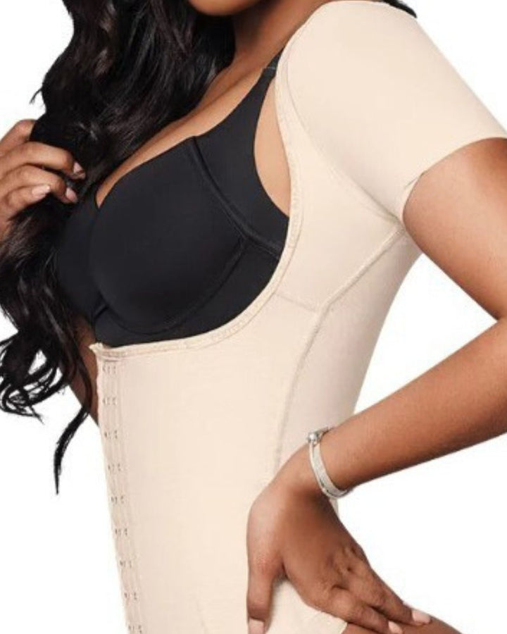 Shapshe® Damen Kompressions Taillentrainer Tanktops unter der Brust mit kurzen Ärmeln