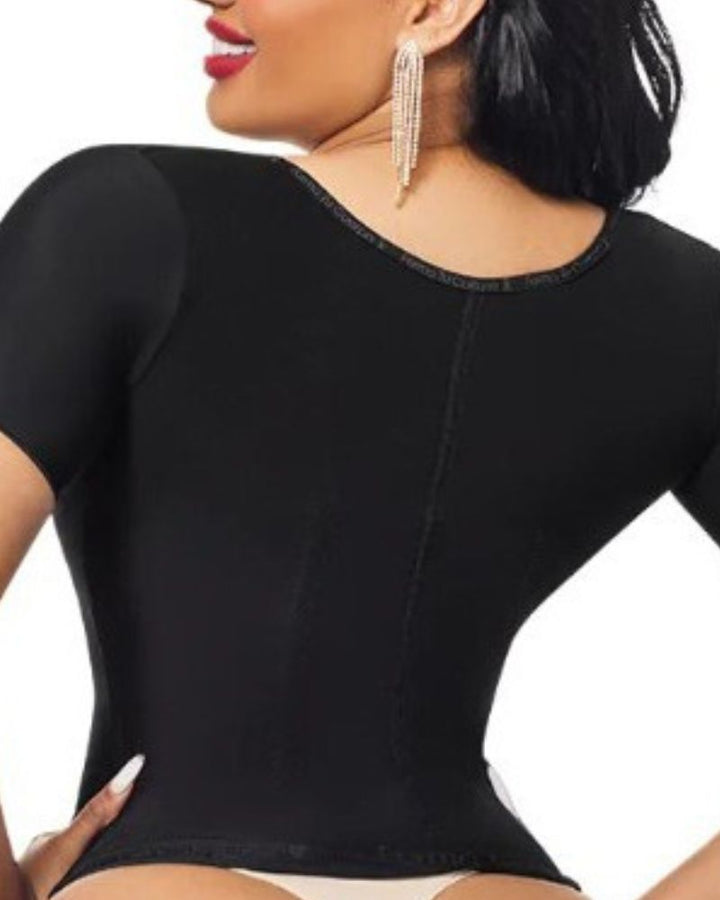 Shapshe® Damen Kompressions Taillentrainer Tanktops unter der Brust mit kurzen Ärmeln