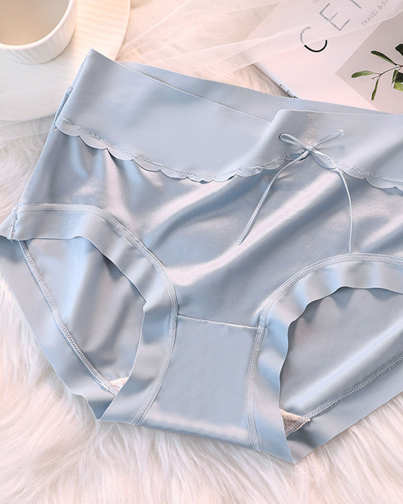 Luxuriöses Satin Höschen mit hoher Taille und Bauchkontrolle