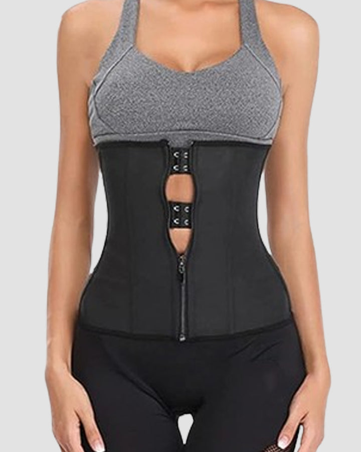 Damen Latex Unterbrust Taillentrainer Bauchweg Schlankes Korsett