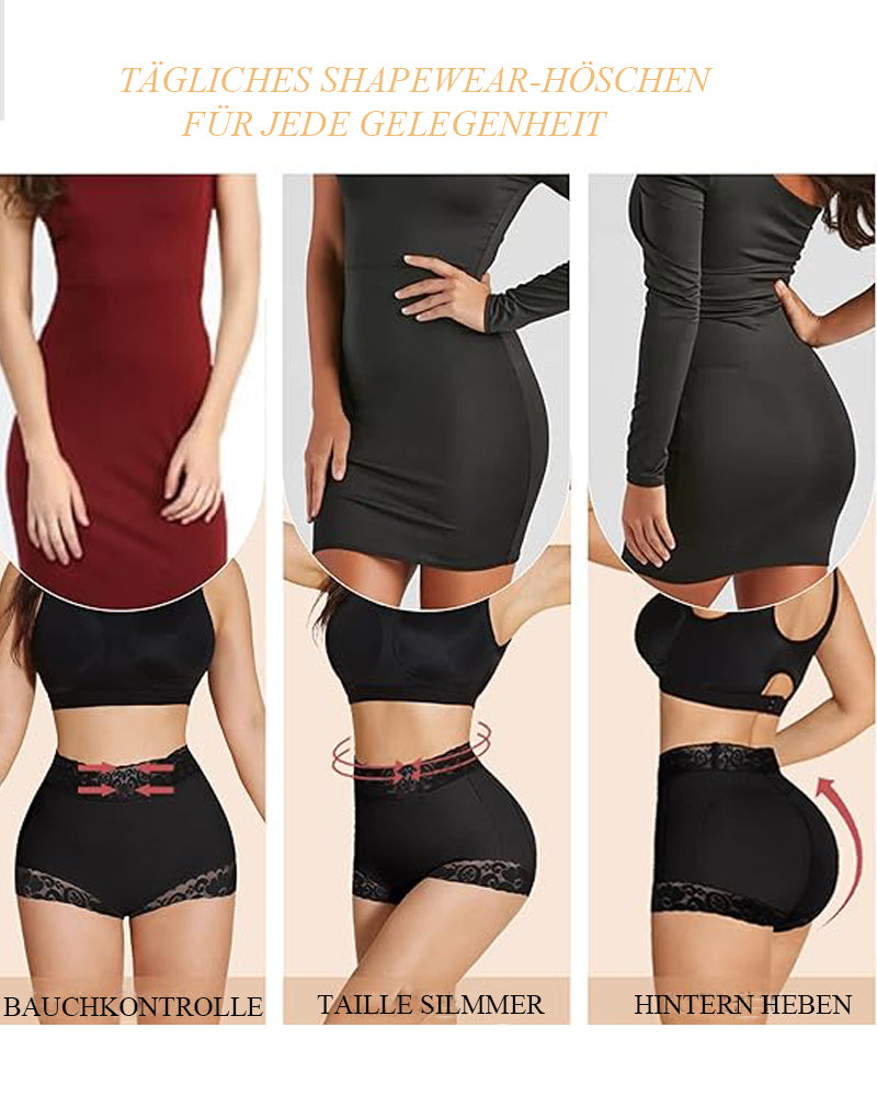 Shapshe® Klassischer Damen Körperformer mit Spitze Po-Lifter Bauchweg Unterwäsche Höschen Glättungs Slip