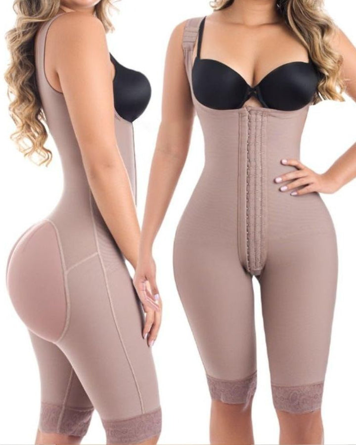 Shapshe® Feste Kompressions Ganzkörper Shaper Bodys in der Mitte des Oberschenkels