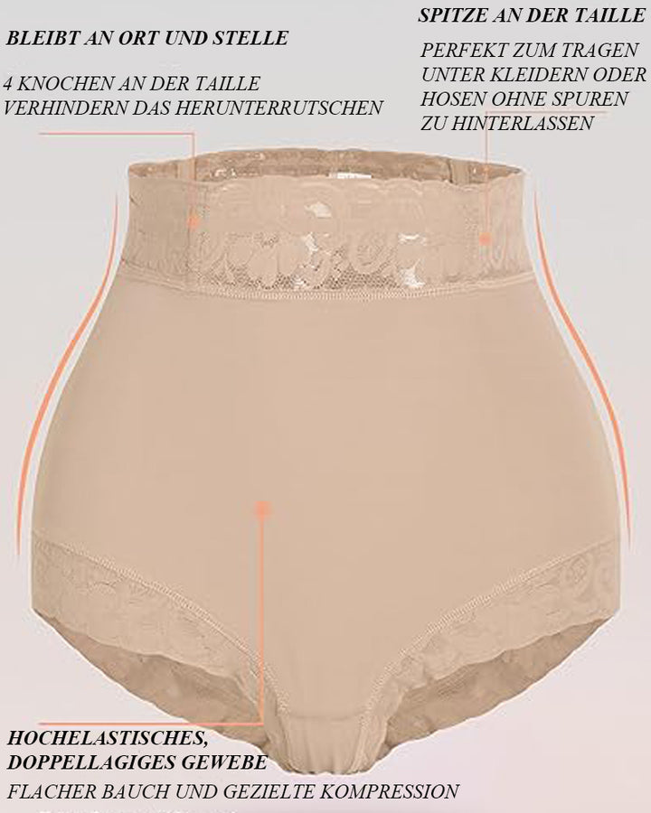 Shapshe® Klassischer Damen Körperformer mit Spitze Po-Lifter Bauchweg Unterwäsche Höschen Glättungs Slip