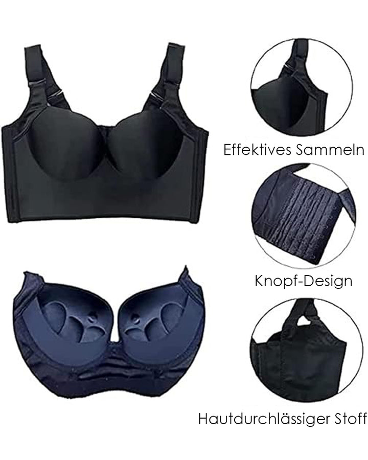 Shapshe® Extra Fester Hochkomprimierter Push up BH mit Vollschale
