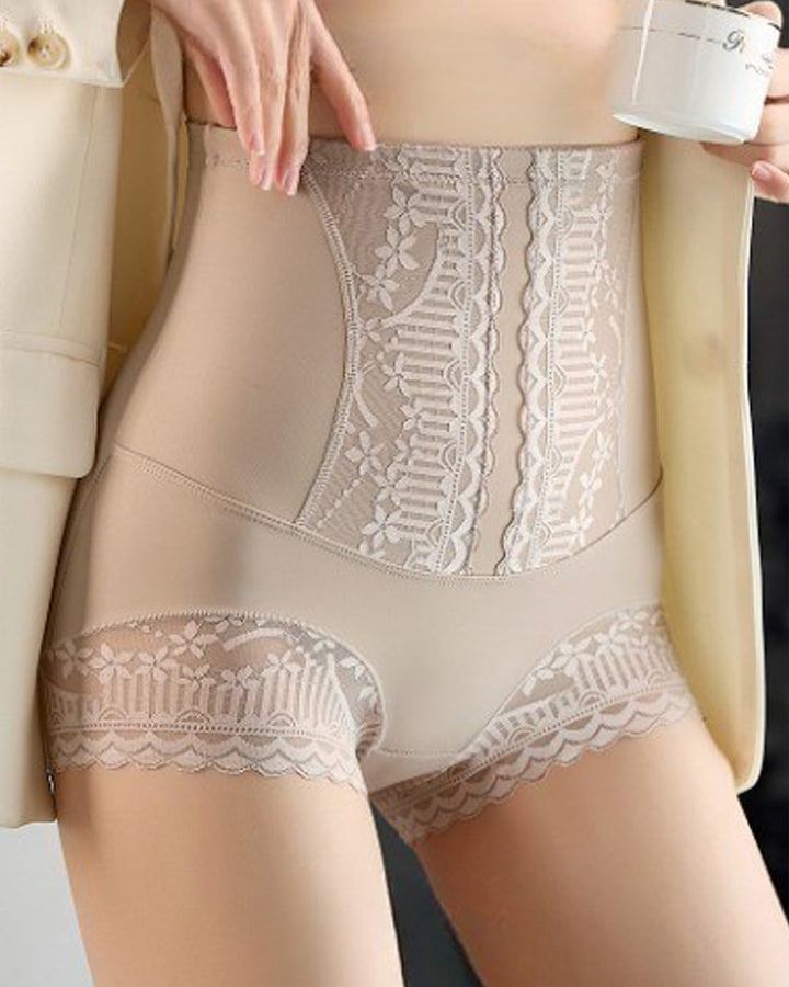 Damen Hoher Taille Nahtlos Anti-Rolling Slip Bauchweg Postpartale Formende Unterwäsche