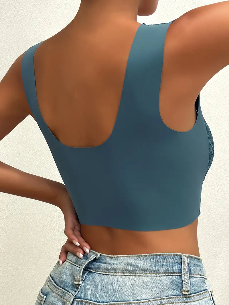 Kabelloser Spitze mit vollständiger Abdeckung bequemen Trägern Tank BH