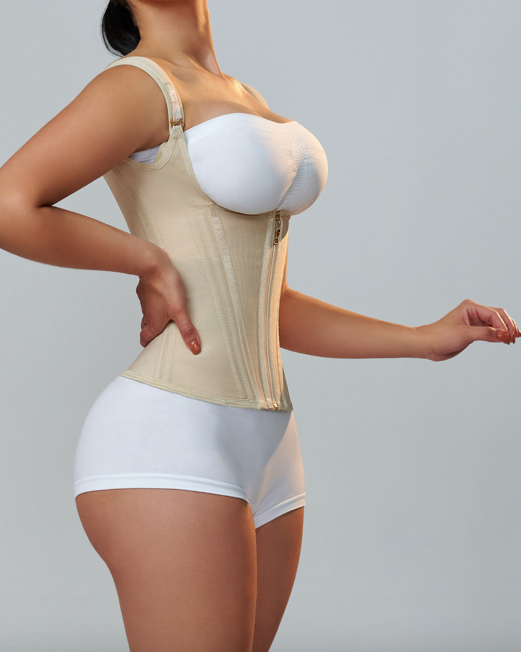 Shapshe® Taillentrainer für Damen Body Shaper Korsett Weste Tanktop mit Stahlknochen