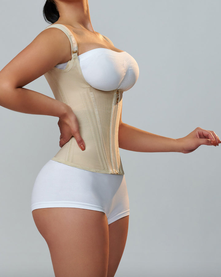 Shapshe® Taillentrainer für Damen Body Shaper Korsett Weste Tanktop mit Stahlknochen