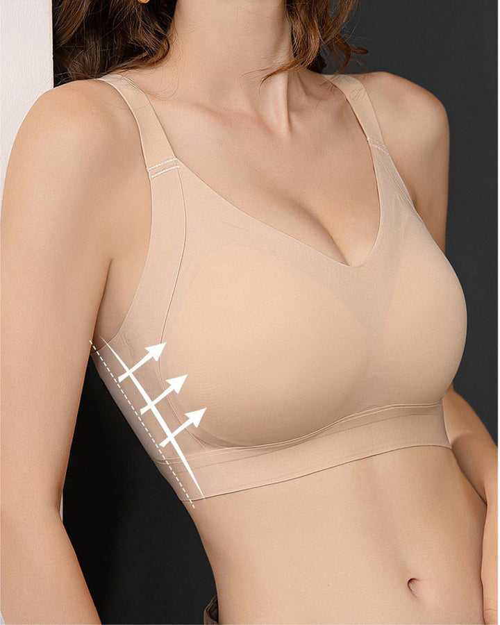 Nahtloser Push-up Bügelloser BH mit vollständiger Abdeckung