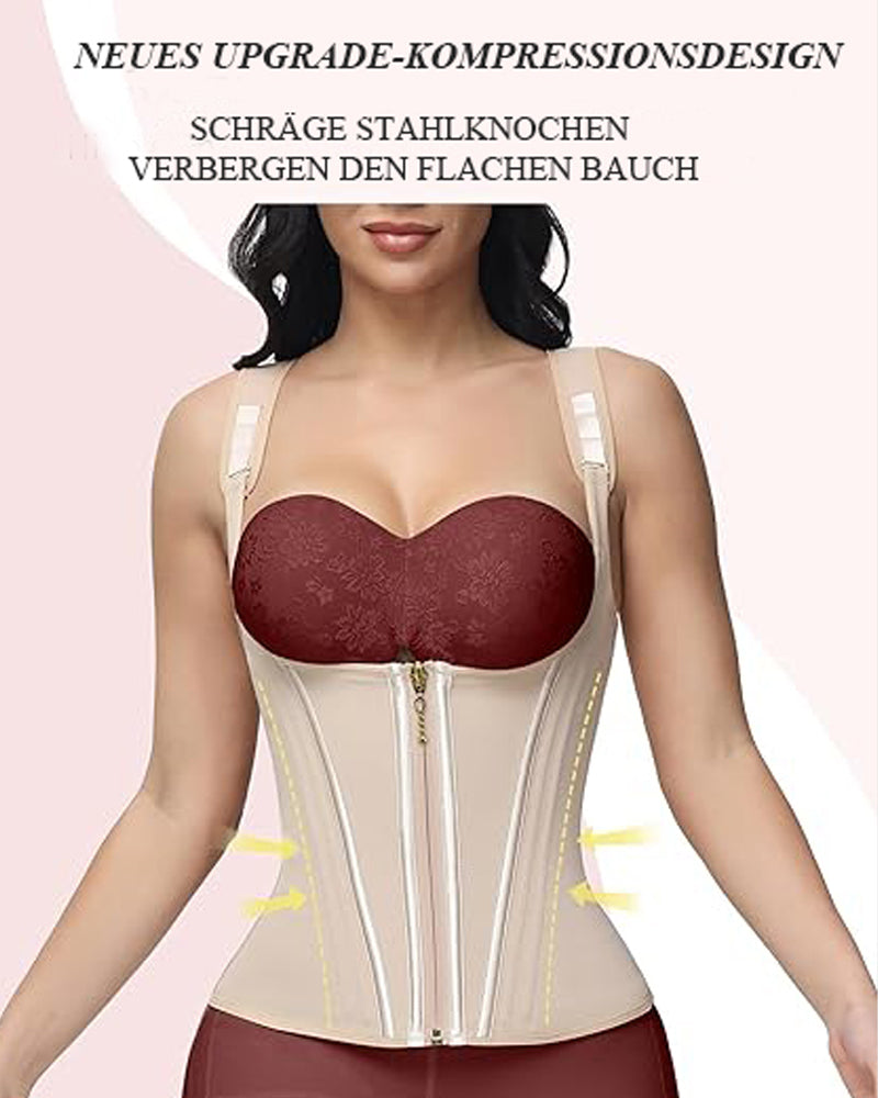 Shapshe® Taillentrainer für Damen Body Shaper Korsett Weste Tanktop mit Stahlknochen
