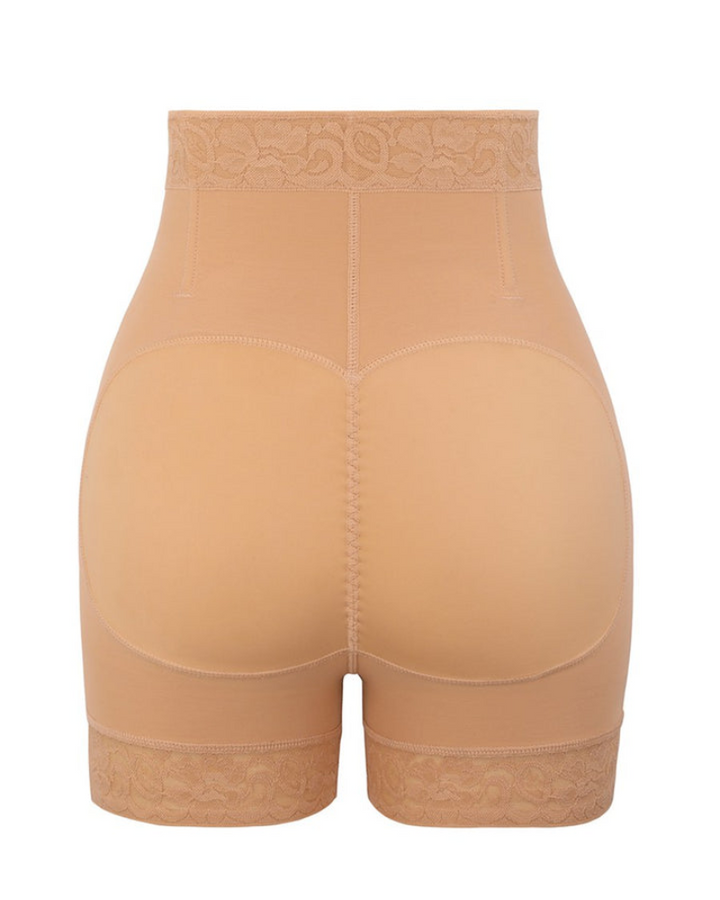 Shapshe® Hoch taillierte Po Lifter Körperformer Shorts mit Reißverschluss und nahtlosem Hüftverstärker