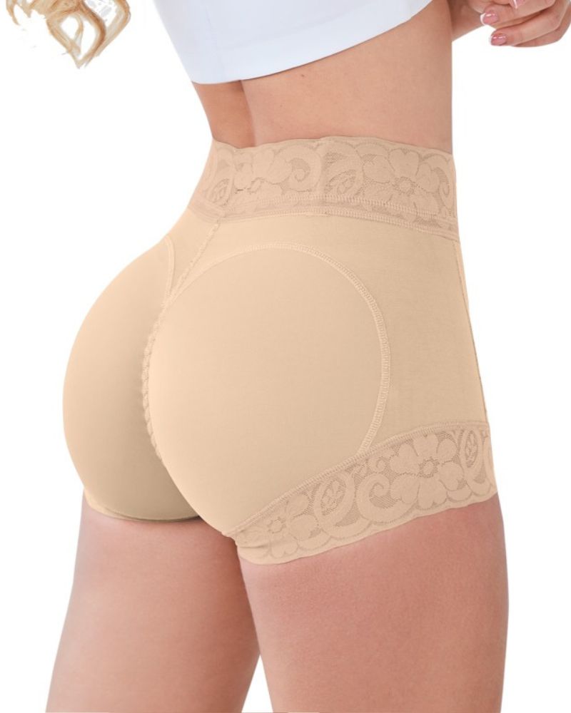 Shapshe® Klassischer Damen Körperformer mit Spitze Po-Lifter Bauchweg Unterwäsche Höschen Glättungs Slip