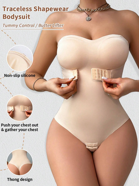 Nahtlose Hoher Taille Bauchkontrolle Rutschfeste Hüfthebende Shapewear Rock