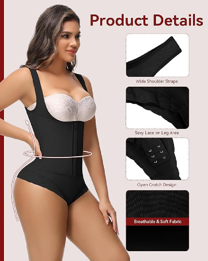 Shapshe® Fajas Colombianas Bauchweg Taille Trainer Offene Brust Shapewear