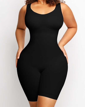 Damen Nahtloser Mitte des Oberschenkels Bauchweg U-Ausschnitt Bodysuit Shapewear