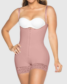 Offene Brust Po-Lift Bauchweg Reißverschluss Oberschenkel Schlankere Bodysuit Shapewear