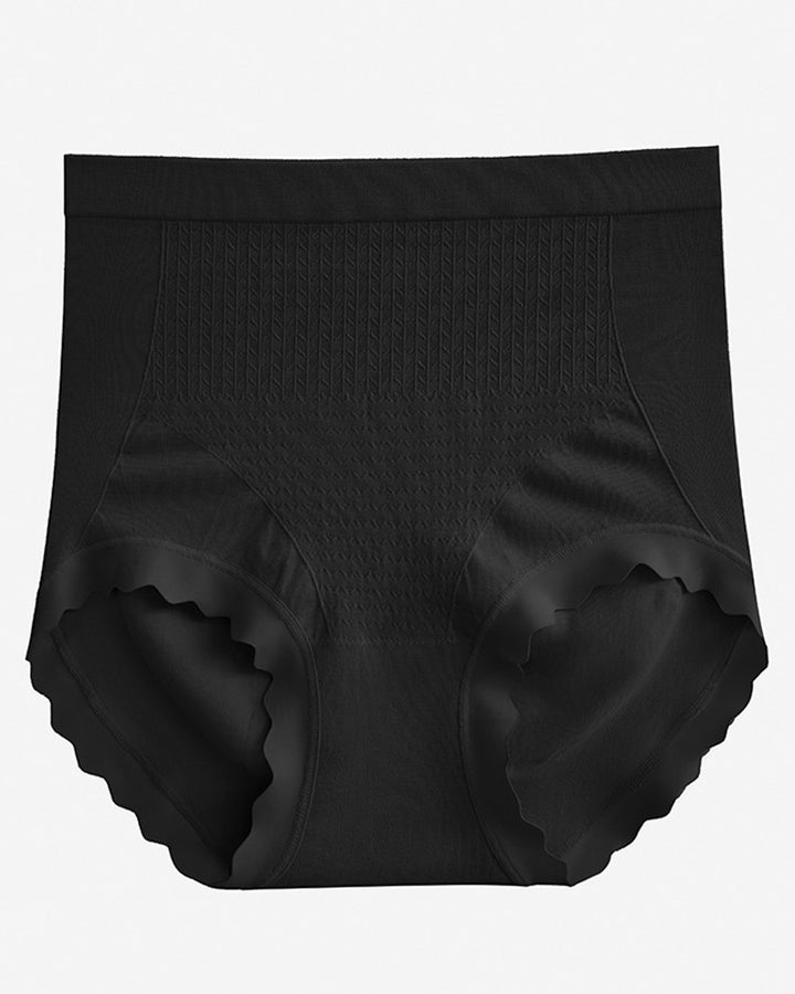 Damen hoher Taille Antibakteriell im Schritt Slips Stretch Vollständiger Abdeckung Unterwäsche