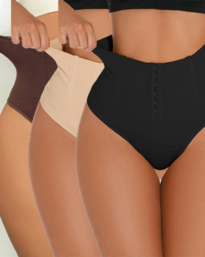 Hoher Taille Nahtlose Einreihige Shaping Tanga Bauchweg Shapewear Höschen