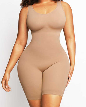 Damen Nahtloser Mitte des Oberschenkels Bauchweg U-Ausschnitt Bodysuit Shapewear