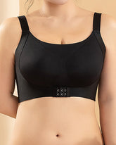 Damen Nahtlose Breite Träger Bügelloses Tube Top Minimizer Vorderverschluss BH