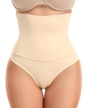 Damen Bauchweg Figurformende Unterwäsche Nahtlos Gespleißter Spitzen Shapewear Slip